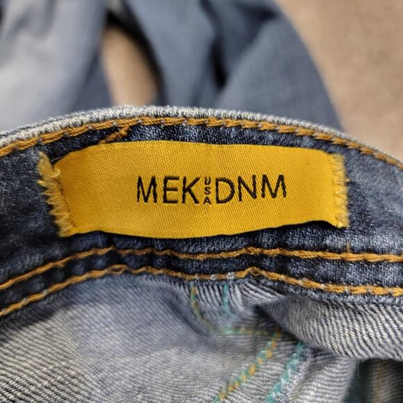 Y2K vintage distressed casual stylish rugged MEK dnm Naxos bootcut jeans 31x34 - Picture 4 of 13